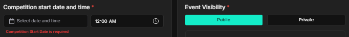 Set Your Competition Start Date and Time for Maximum Flexibility