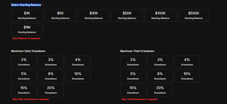 Specify the Trading Rules for Your Competition